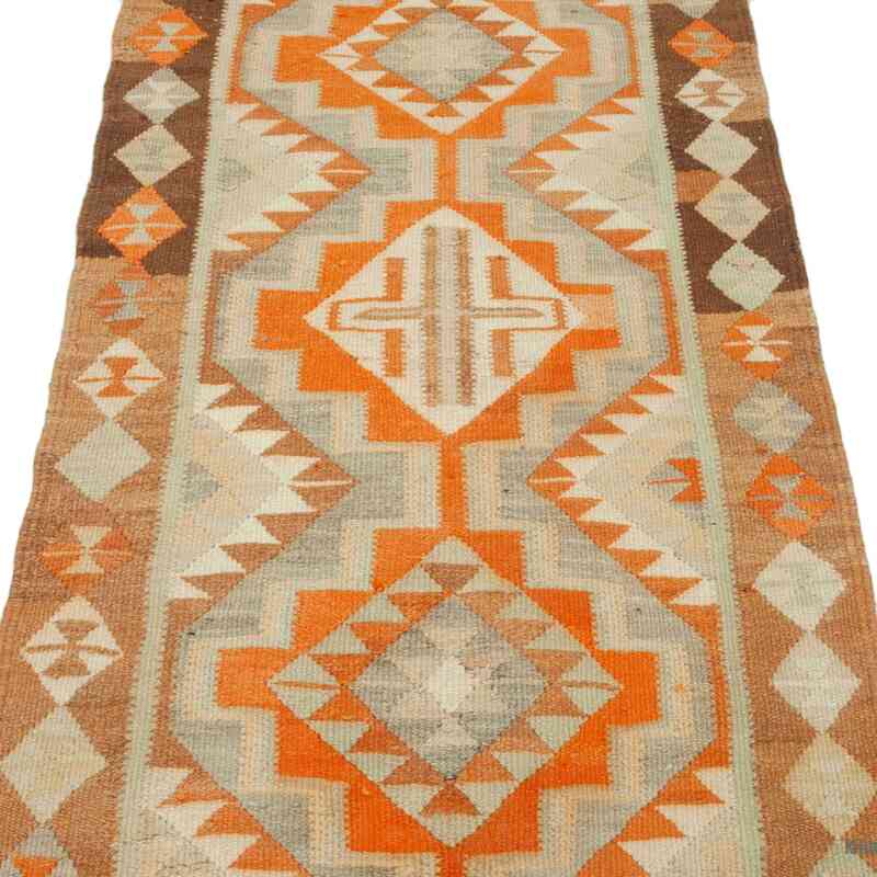 Vintage Tribal Kilim Runner - 2' 10" x 10'  (34" x 120") - K0043417