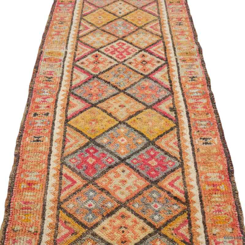Multicolor Alfombra Vintage de pasillo - 90 cm x 330 cm - K0043455