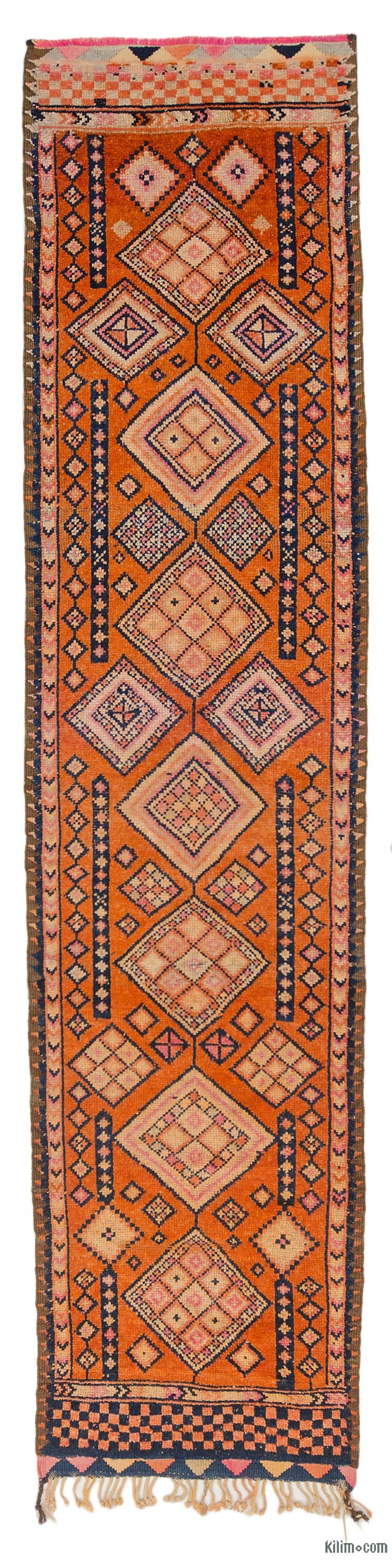 Multicolor Alfombra Vintage de pasillo - 84 cm x 359 cm - K0043460