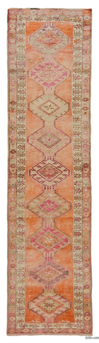 Çok Renkli Vintage Anadolu Yolluk - 91 cm x 347 cm
