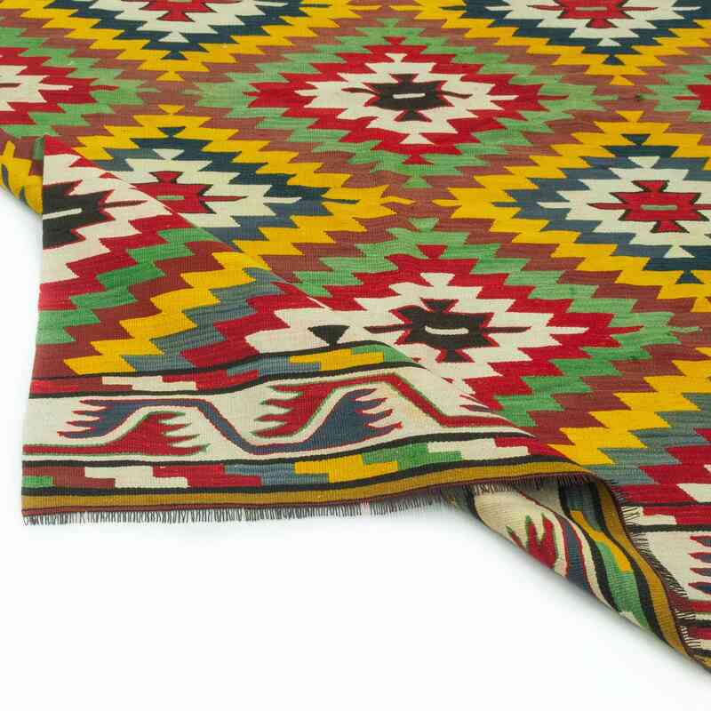 Multicolor Vintage Manastir Kilim Rug - 4'  x 6'  (48" x 72") - K0043625
