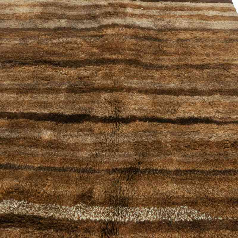 Kahverengi Yeni El Dokuma Tülü Halı - 160 cm x 230 cm - K0043633
