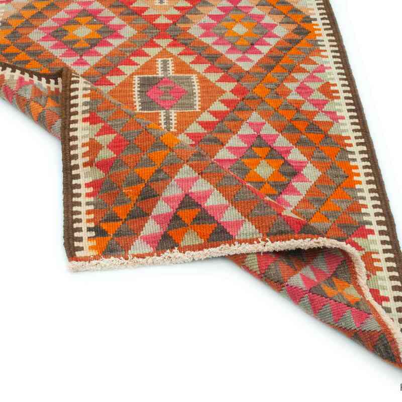 Vintage Turkish Kilim Runner - 3' 3" x 12' 2" (39 in. x 146 in.) - K0043645