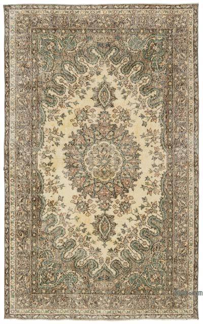Vintage Turkish Hand-Knotted Rug - 5' 5" x 8' 9" (65 in. x 105 in.)
