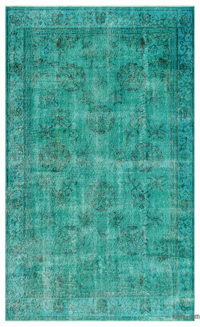 Over-dyed Turkish Vintage Rug - 5' 4" x 8' 10" (64 in. x 106 in.)