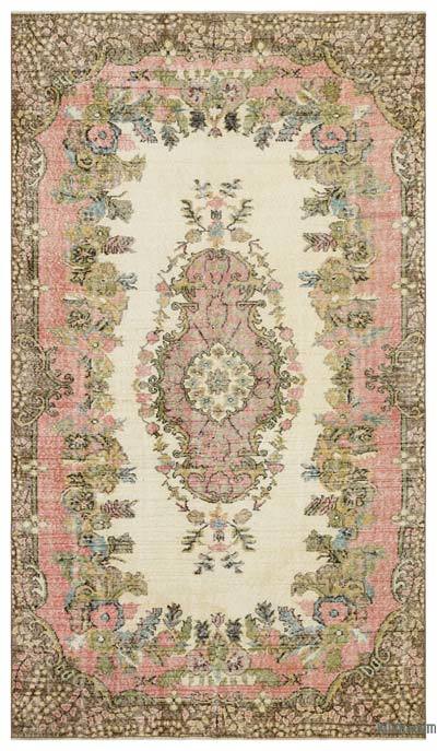 Vintage Turkish Hand-Knotted Rug - 5' 11" x 10'  (71 in. x 120 in.)