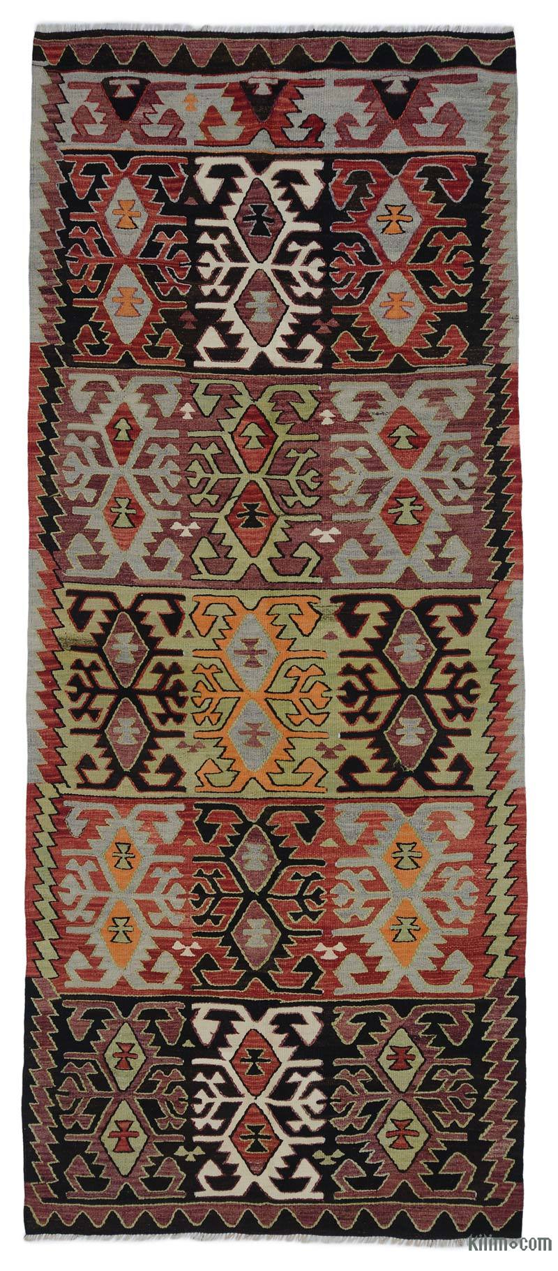 Çok Renkli Konya Kilimi - 136 cm x 318 cm - K0044448