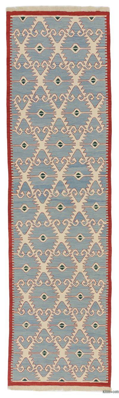 Açık Mavi Yeni Kök Boya Yolluk Kilim