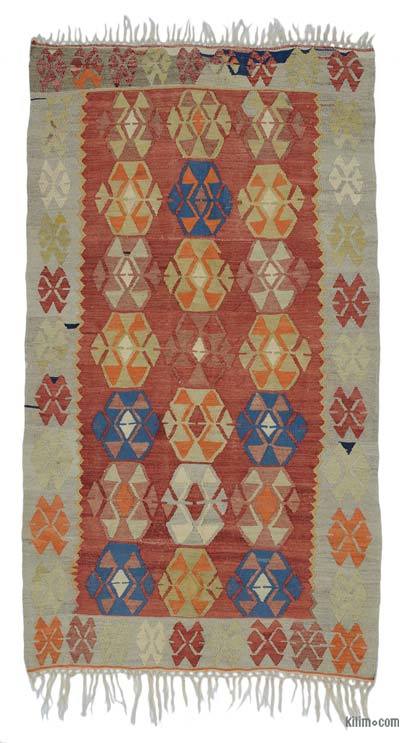 Çok Renkli Uşak Kilimi - 123 cm x 217 cm
