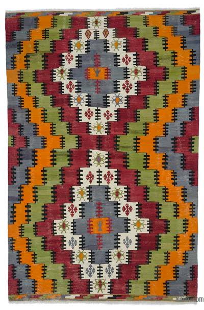 Çok Renkli Balıkesir Kilimi - 196 cm x 297 cm