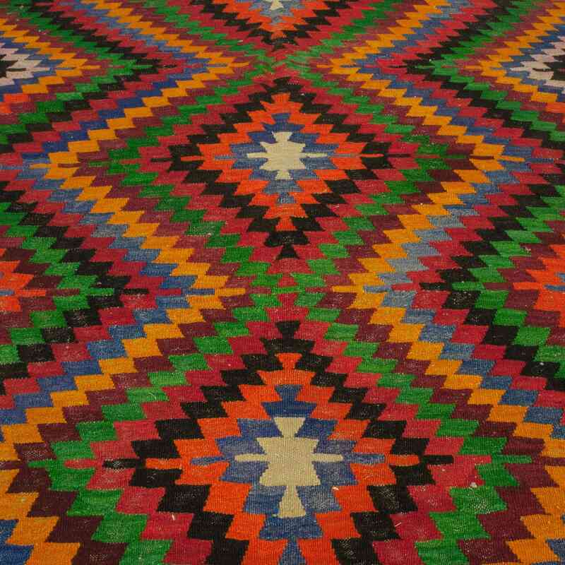 Multicolor Alfombra Vintage Denizli Kilim - 183 cm x 310 cm - K0044523