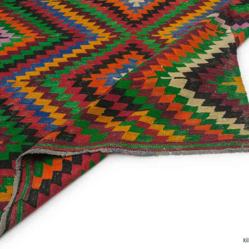 Multicolor Alfombra Vintage Denizli Kilim - 183 cm x 310 cm - K0044523