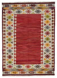 Red New Turkish Kilim Rug