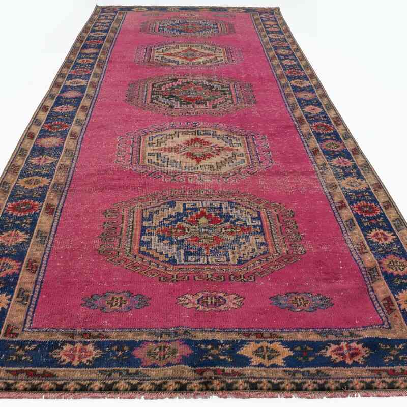 Vintage Turkish Hand-Knotted Rug - 4' 8" x 12' 2" (56 in. x 146 in.) - K0045243