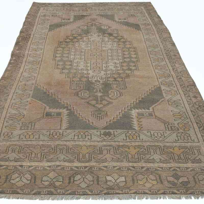 Vintage Turkish Hand-Knotted Rug - 4' 4" x 8' 3" (52" x 99") - K0045268
