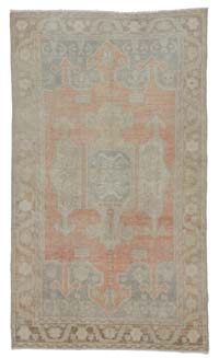 El Dokuma Vintage Halı - 127 cm x 221 cm