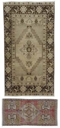 El Dokuma Vintage Halı - 89 cm x 164 cm