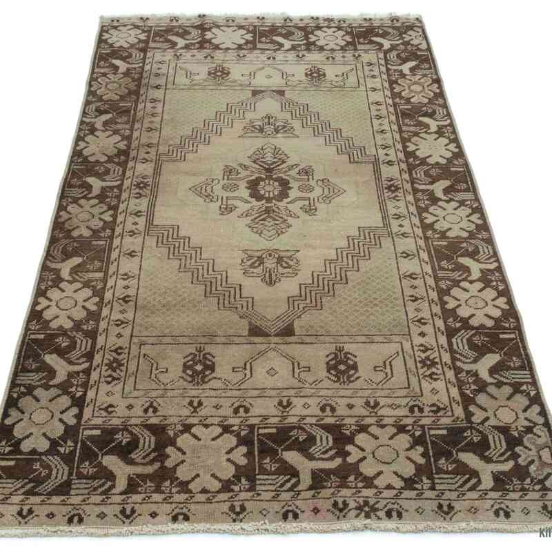 Alfombra Vintage Turca Anudada a Mano - 89 cm x 164 cm - K0045276
