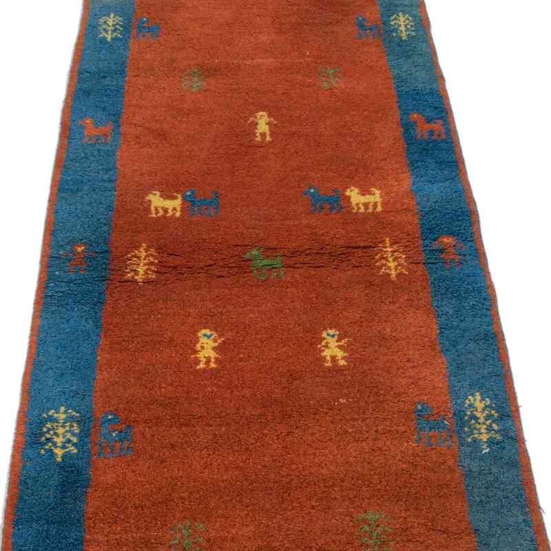 Red Vintage Turkish Runner - 2' 7" x 6' 7" (31" x 79") - K0045281
