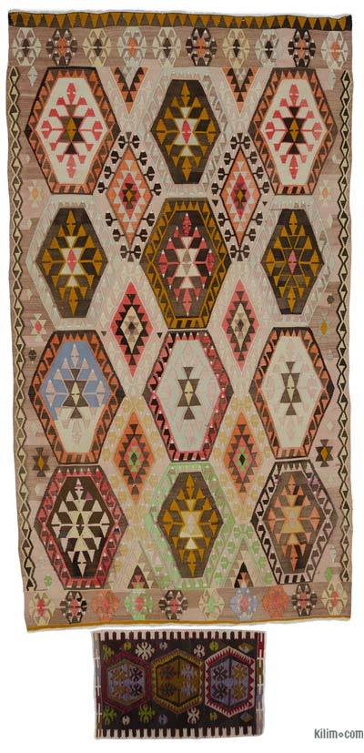 Multicolor Kilim Sivas Vintage - 186 cm x 337 cm