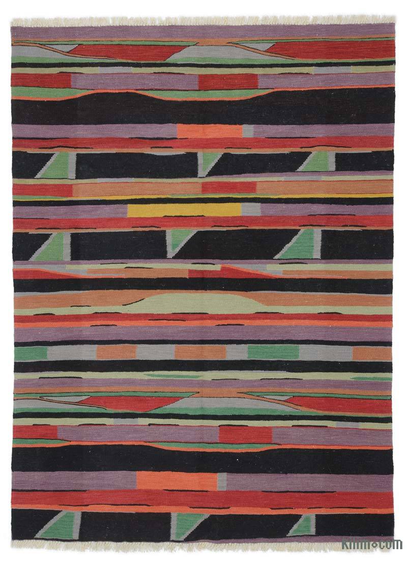Multicolor Nueva Alfombra Turca Kilim - 157 cm x 211 cm - K0045366