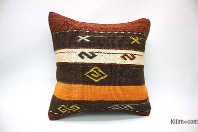 Indistar Handwoven Kilim Pillow Covers Vintage Kilim Rug Cushions Covers 16x16 Throw Pillow Shams 