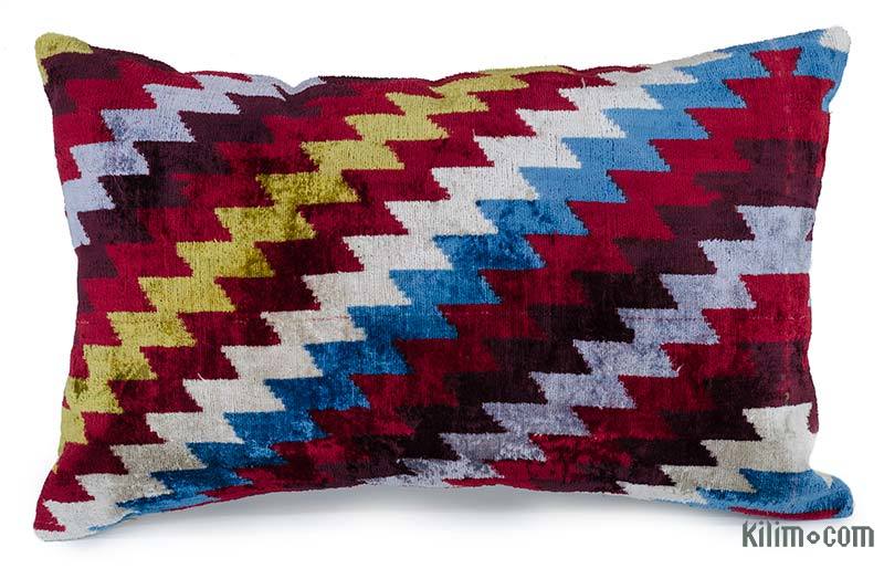 Velvet Ikat Pillow Cover - 1' 11" x 1' 3" (23" x 15") - K0047047