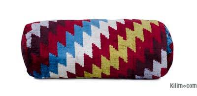 Velvet Ikat Bolster Pillow - 1' 4" x 6" (16" x 6")