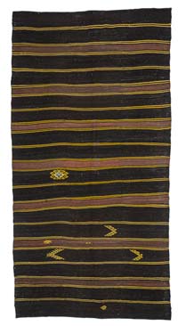 Vintage Turkish Kilim Rug - 6' 8" x 12' 8" (80" x 152")
