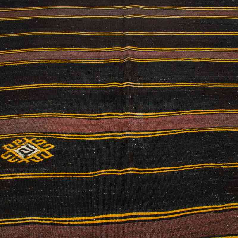 Brown Vintage Turkish Kilim Rug - 6' 8" x 12' 8" (80" x 152") - K0047078