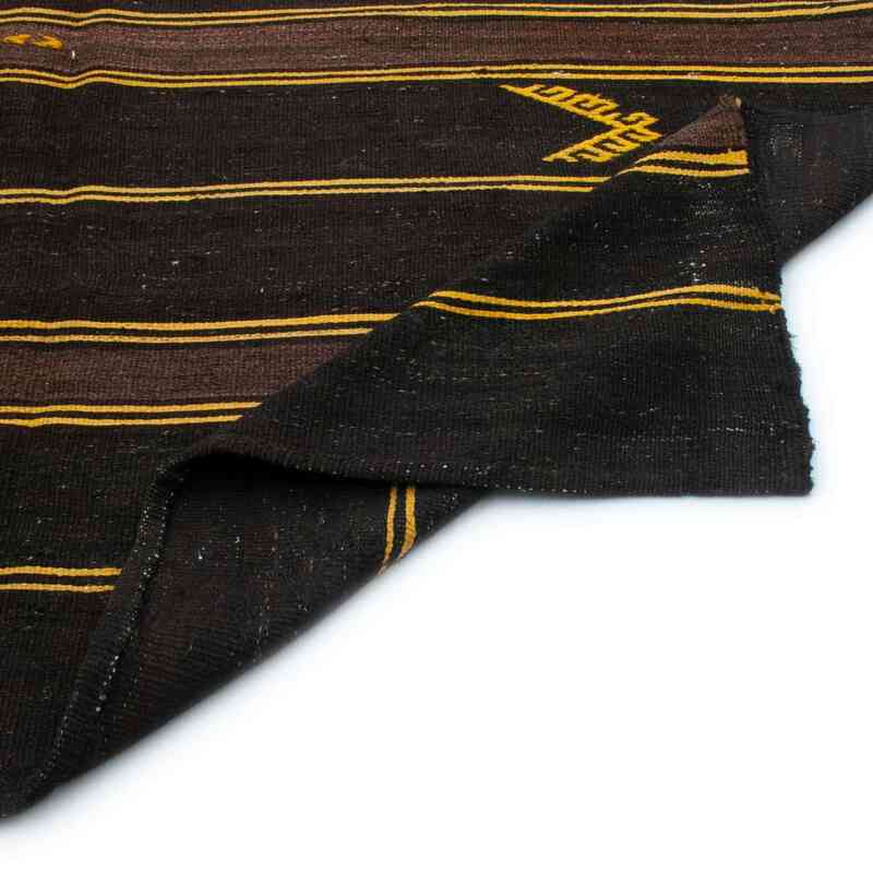 Brown Vintage Turkish Kilim Rug - 6' 8" x 12' 8" (80" x 152") - K0047078