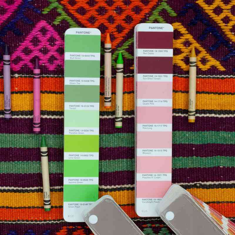 Multicolor Alfombra Vintage Milas Kilim - 195 cm x 272 cm - K0047127