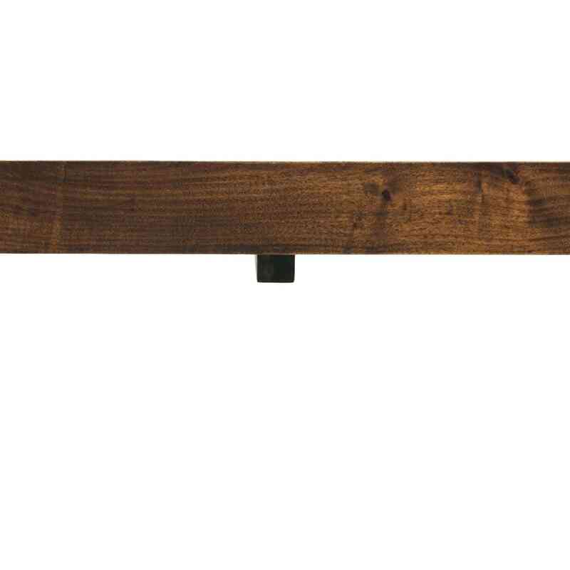 Walnut Bed Frame with Cast Aluminium Legs - K0047137