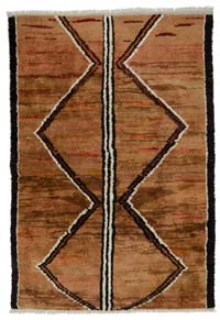 Marrón Alfombra "Tulu" de estilo marroquí anudada a mano - 255 cm x 369 cm