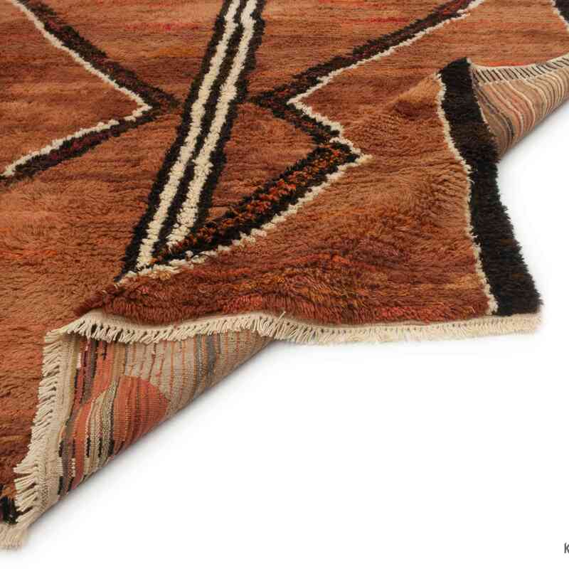 Brown New Moroccan Style Hand-Knotted Tulu Rug - 8' 4" x 12' 1" (100" x 145") - K0047142