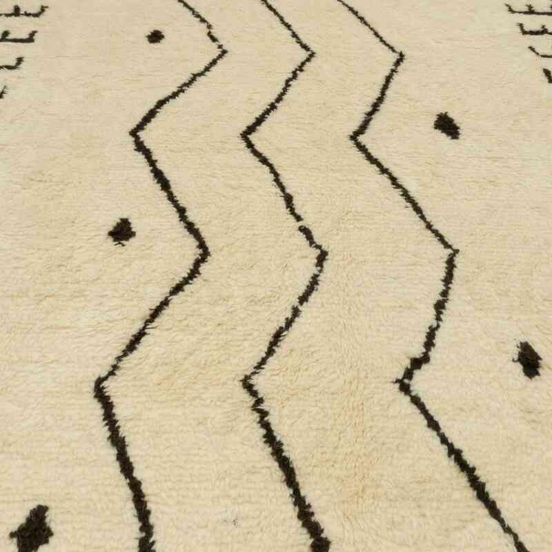Bej Yeni Fas Stili El Dokuma Tulu - 278 cm x 350 cm - K0047143