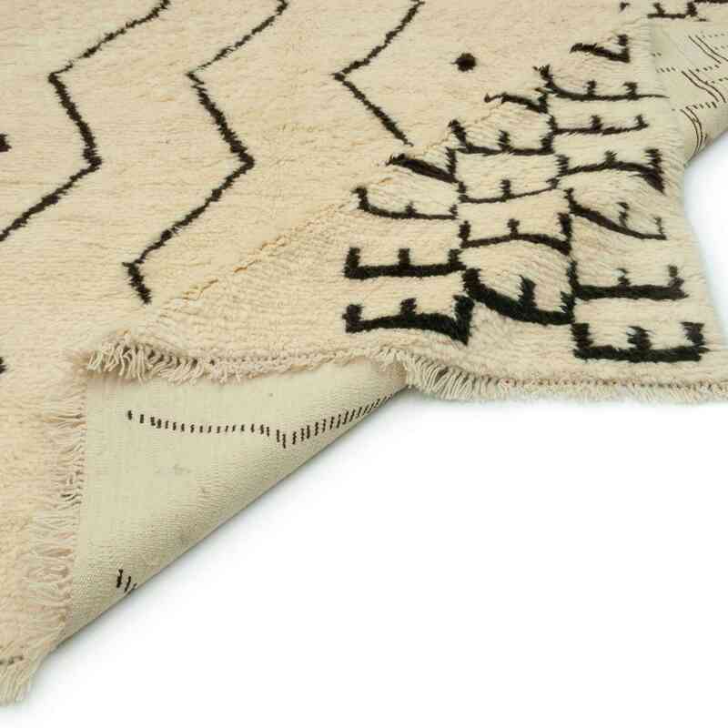 Bej Yeni Fas Stili El Dokuma Tulu - 278 cm x 350 cm - K0047143