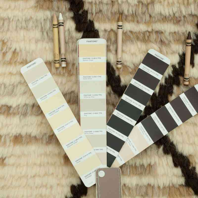 Beige New Moroccan Style Hand-Knotted Tulu Rug - 7' 9" x 10' 9" (93" x 129") - K0047144