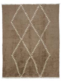 Kahverengi Yeni Fas Stili El Dokuma Tulu - 277 cm x 352 cm