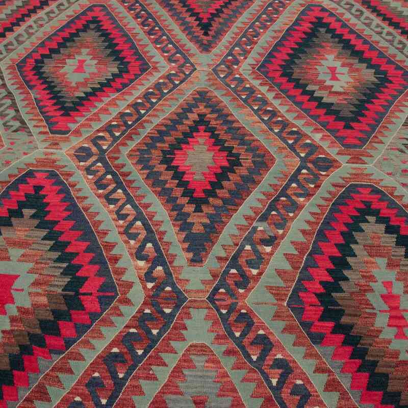 Multicolor Alfombra Vintage Afyon Kilim - 198 cm x 367 cm - K0047805