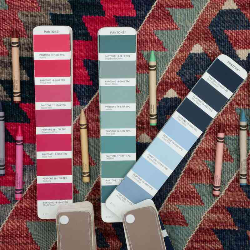 Multicolor Alfombra Vintage Afyon Kilim - 198 cm x 367 cm - K0047805