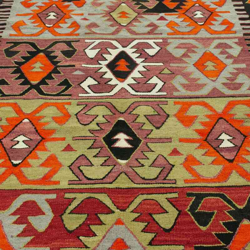 Multicolor Vintage Konya Kilim Rug - 5' 2" x 11' 6" (62" x 138") - K0047825