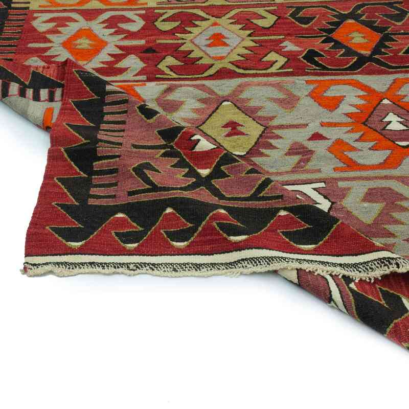 Multicolor Vintage Konya Kilim Rug - 5' 2" x 11' 6" (62" x 138") - K0047825