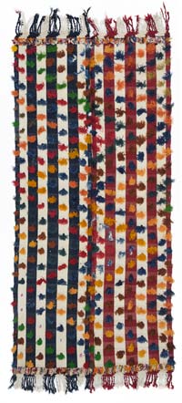 Vintage Anatolian Flatweave Rug - 3' 7" x 7' 5" (43" x 89")