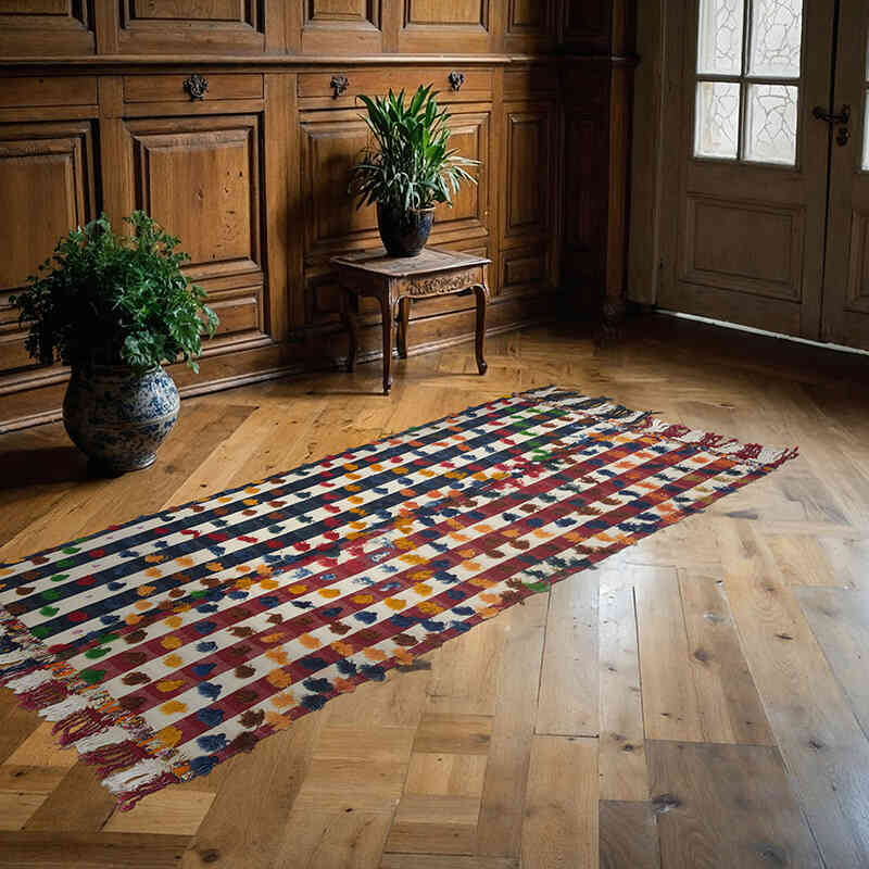 Alfombra Vintage Anatolian Kilim - 109 cm x 227 cm - K0047837