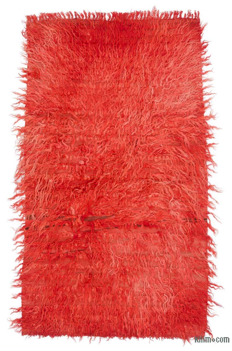 Kırmızı Vintage Anadolu Tülü - 95 cm x 168 cm - K0047843
