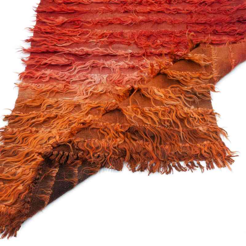 Rojo, Naranja Alfombra Vintage de Anatolia Tulu - 87 cm x 146 cm - K0047844