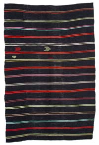 Vintage Anatolian Kilim Rug - 7'  x 10' 7" (84" x 127")