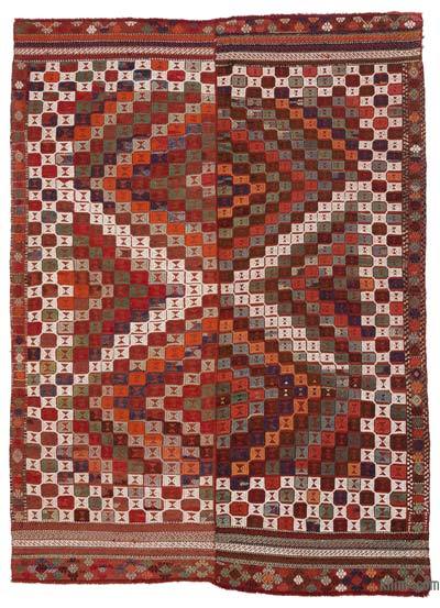 Çok Renkli Vintage Adana Cicim - 155 cm x 215 cm