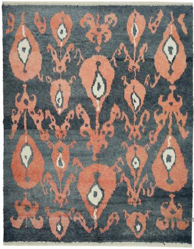 Çok Renkli Fas Stili El Dokuma Tülü - 242 cm x 309 cm